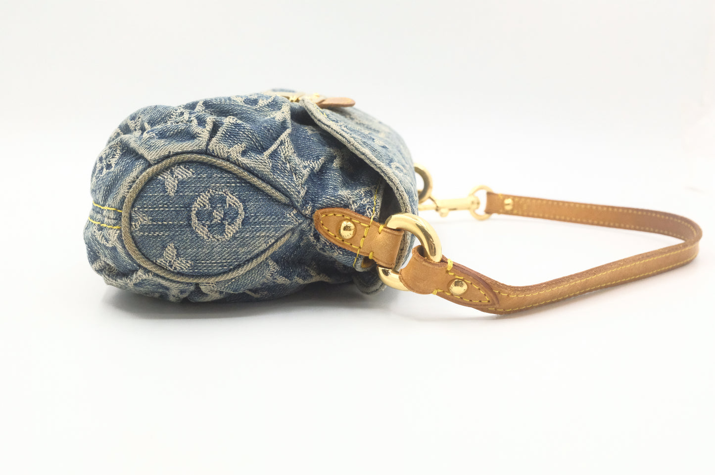 Louis Vuitton Mini Pleaty in Blue Denim Canvas