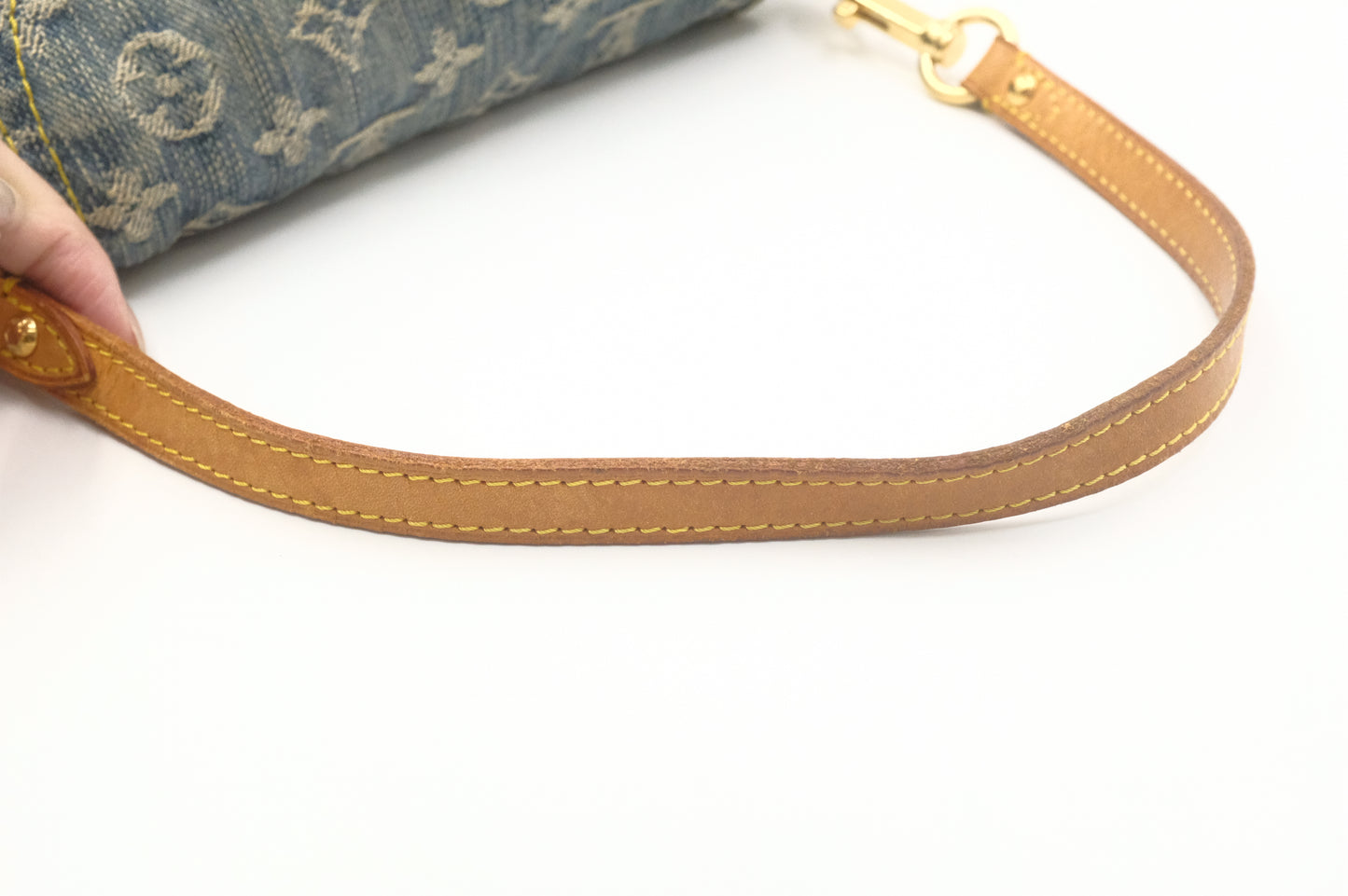 Louis Vuitton Mini Pleaty in Blue Denim Canvas