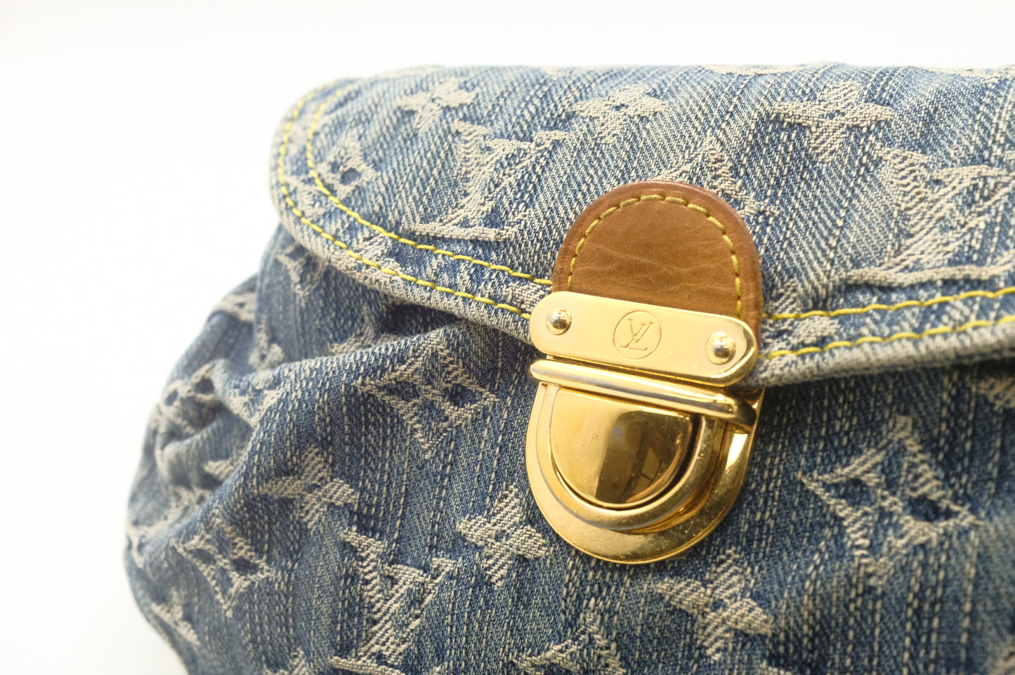 Louis Vuitton Mini Pleaty in Blue Denim Canvas