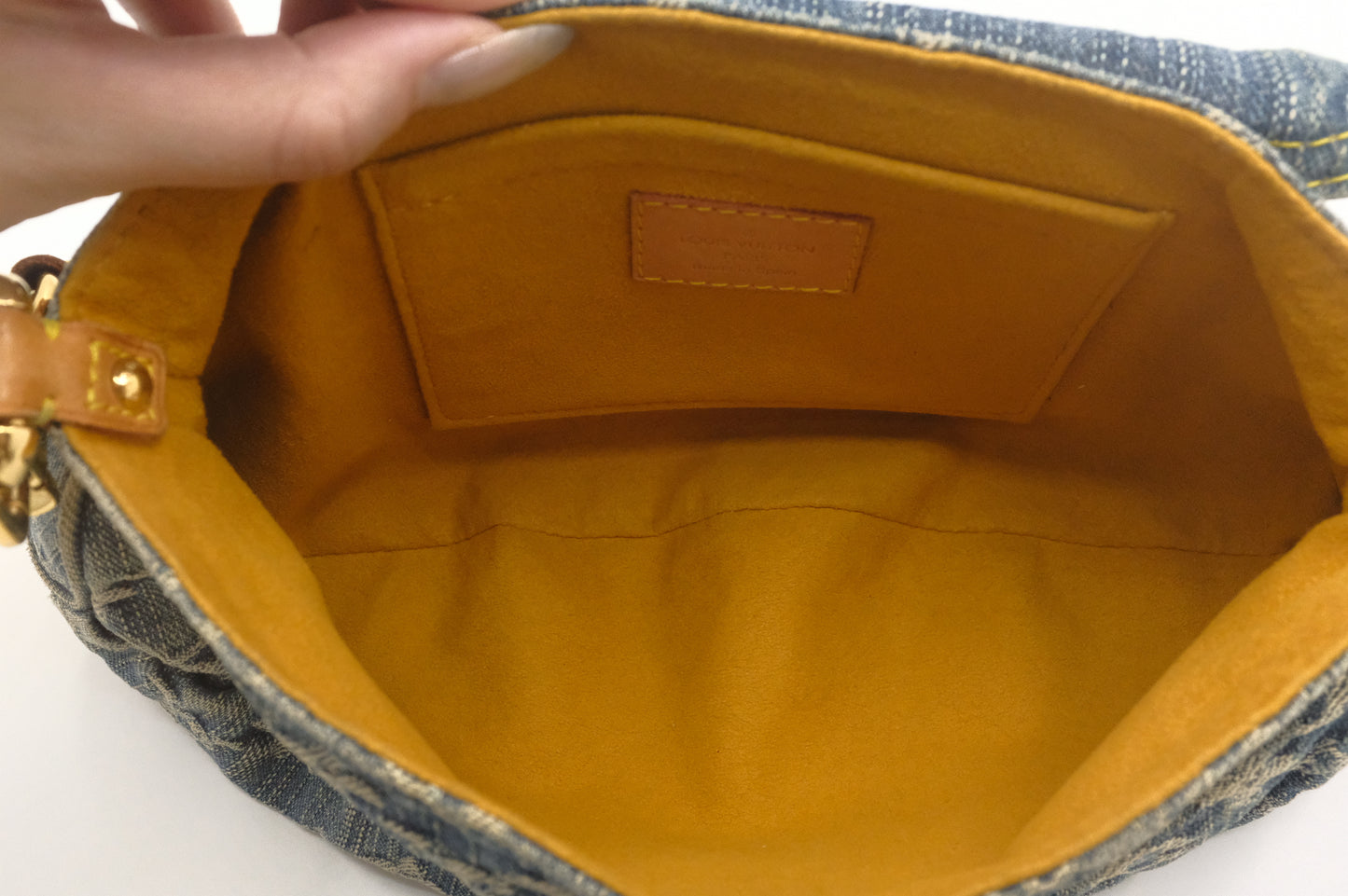 Louis Vuitton Mini Pleaty in Blue Denim Canvas