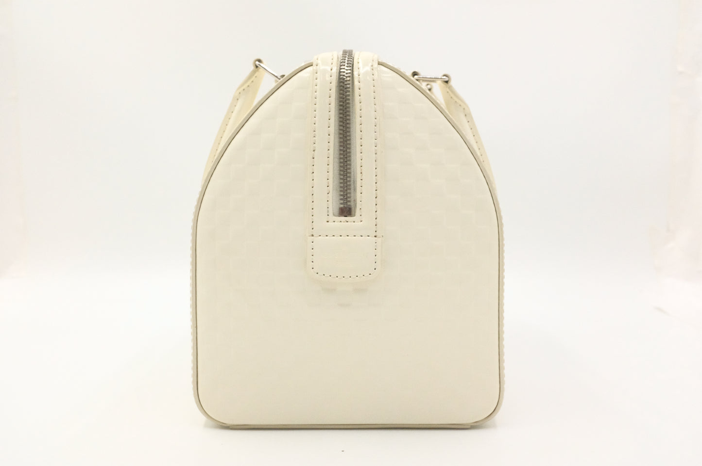 Louis Vuitton Speedy Cube in White Damier Facette Leather