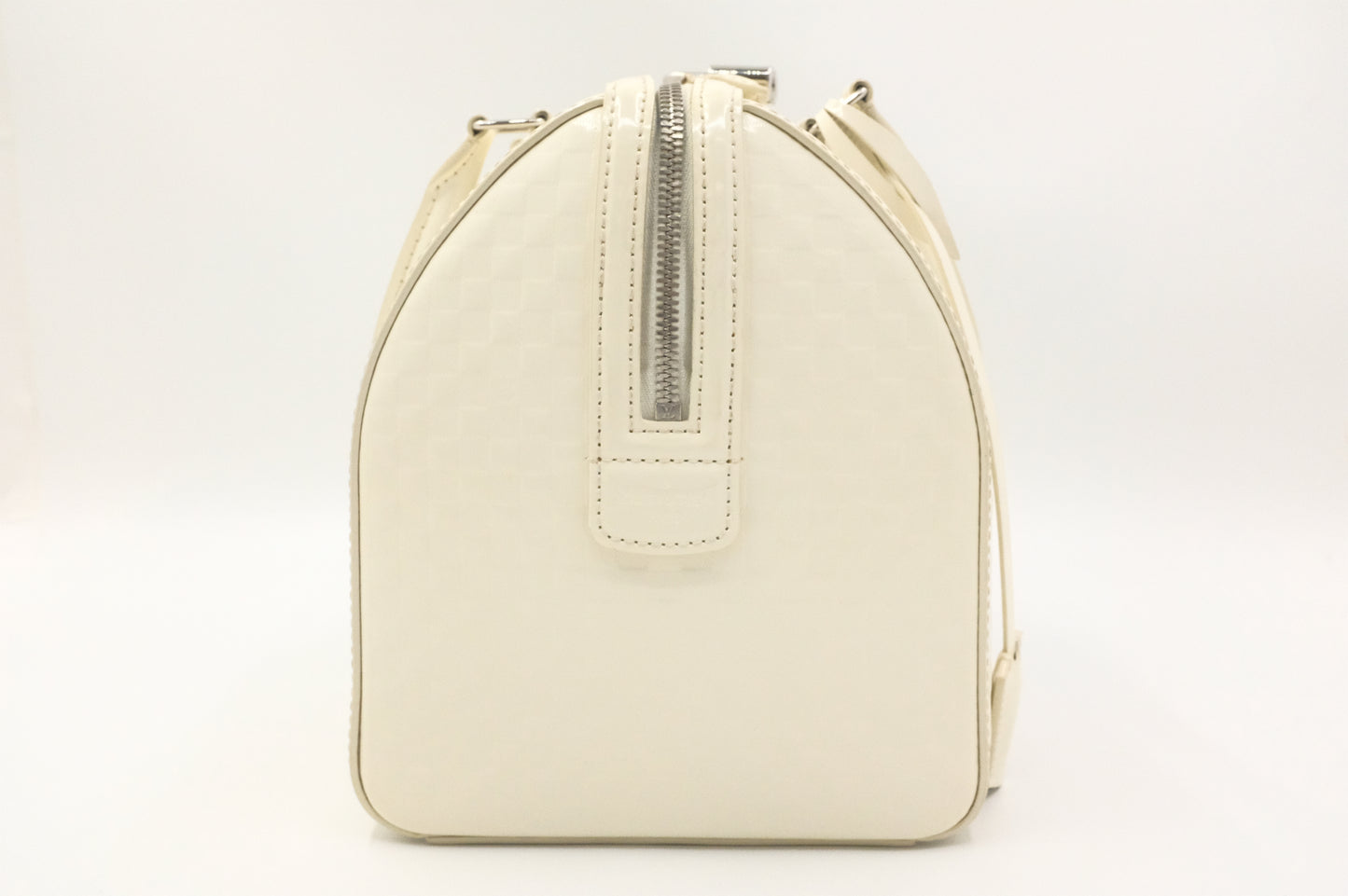 Louis Vuitton Speedy Cube in White Damier Facette Leather