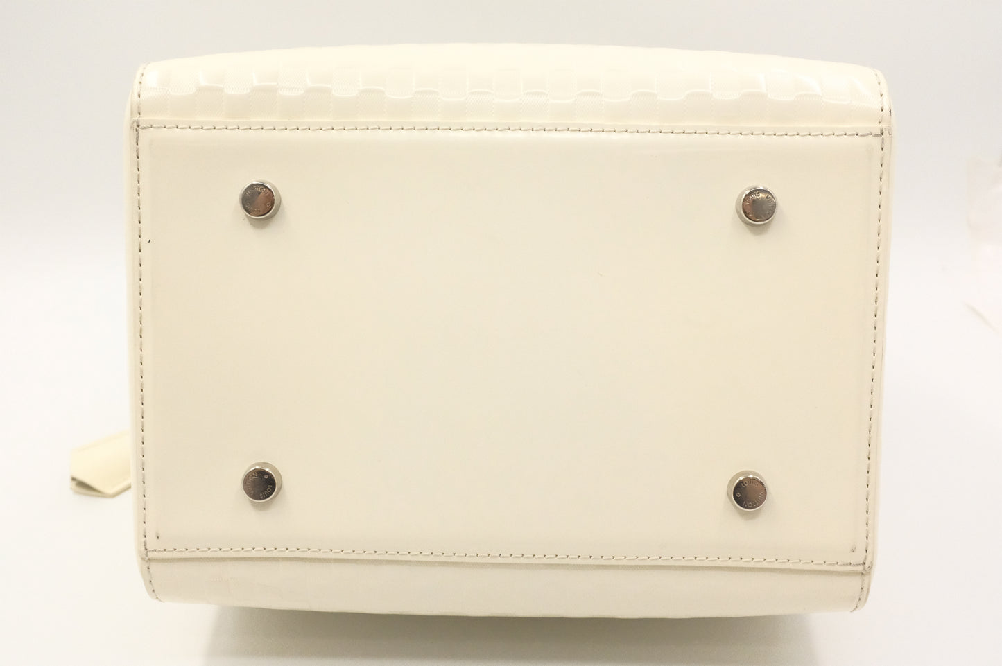 Louis Vuitton Speedy Cube in White Damier Facette Leather