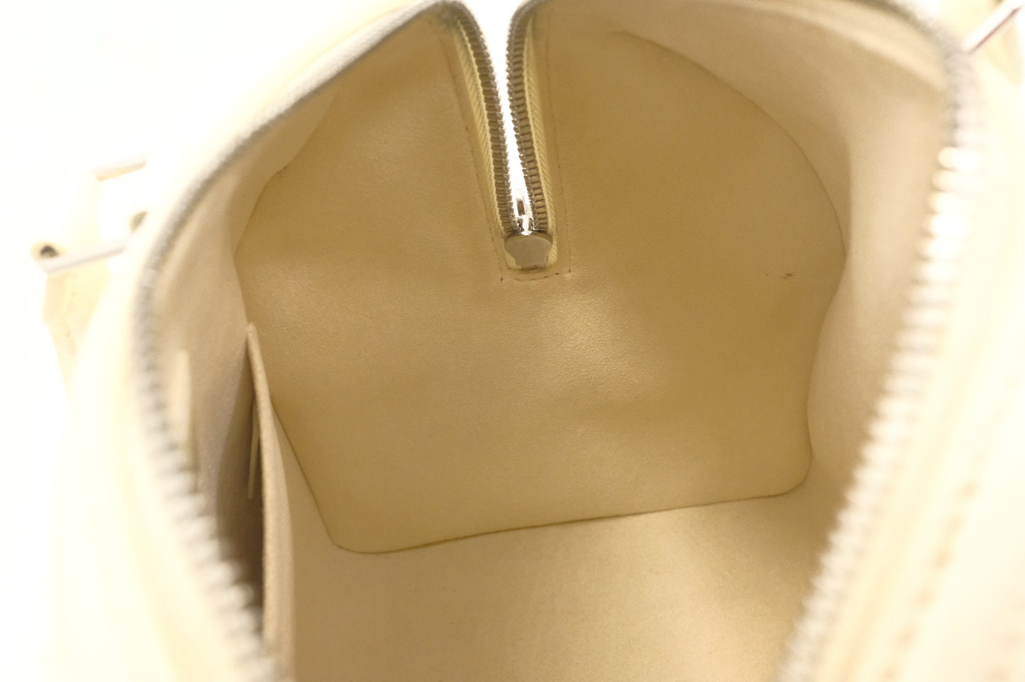Louis Vuitton Speedy Cube in White Damier Facette Leather