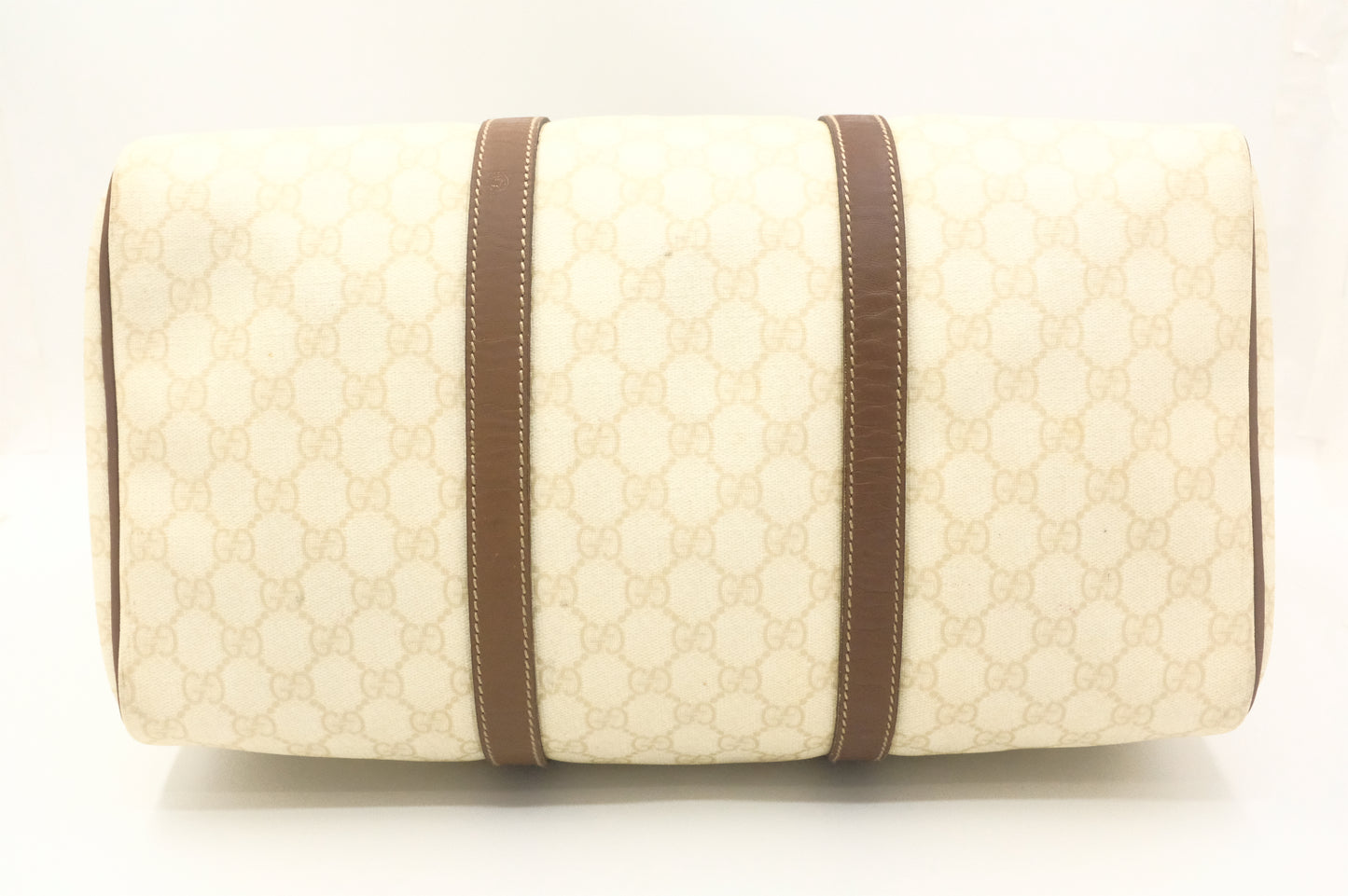 Gucci Boston Bag in Ivory GG Supreme Canvas