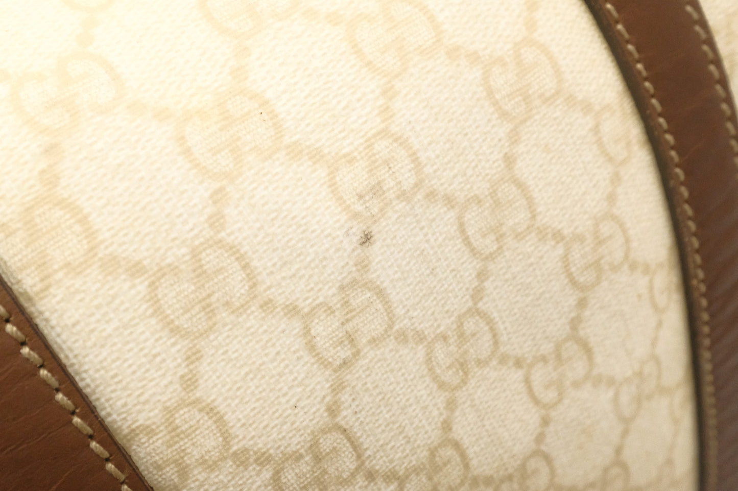 Gucci Boston Bag in Ivory GG Supreme Canvas