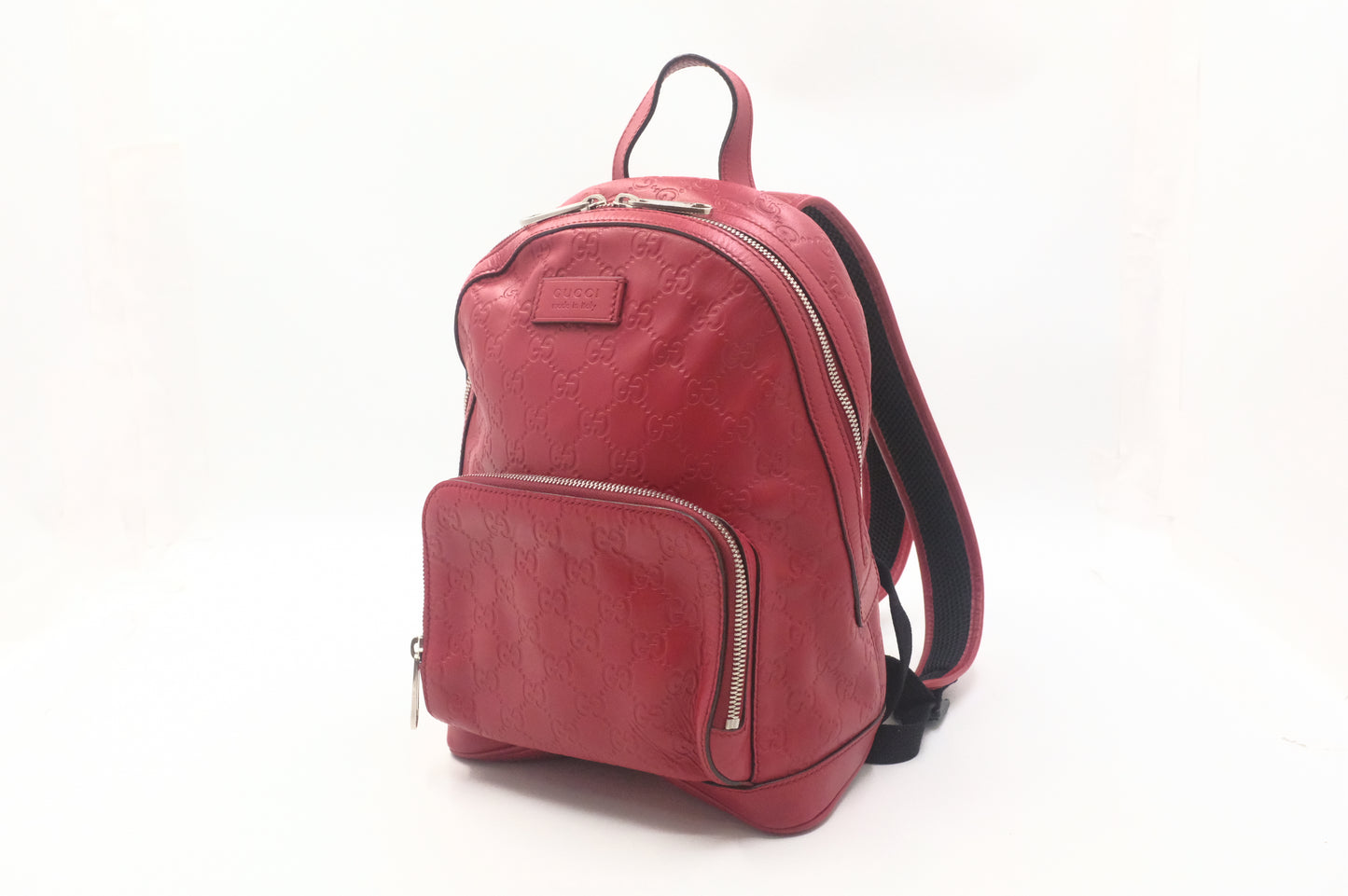 Gucci Backpack in Red Guccissima Leather