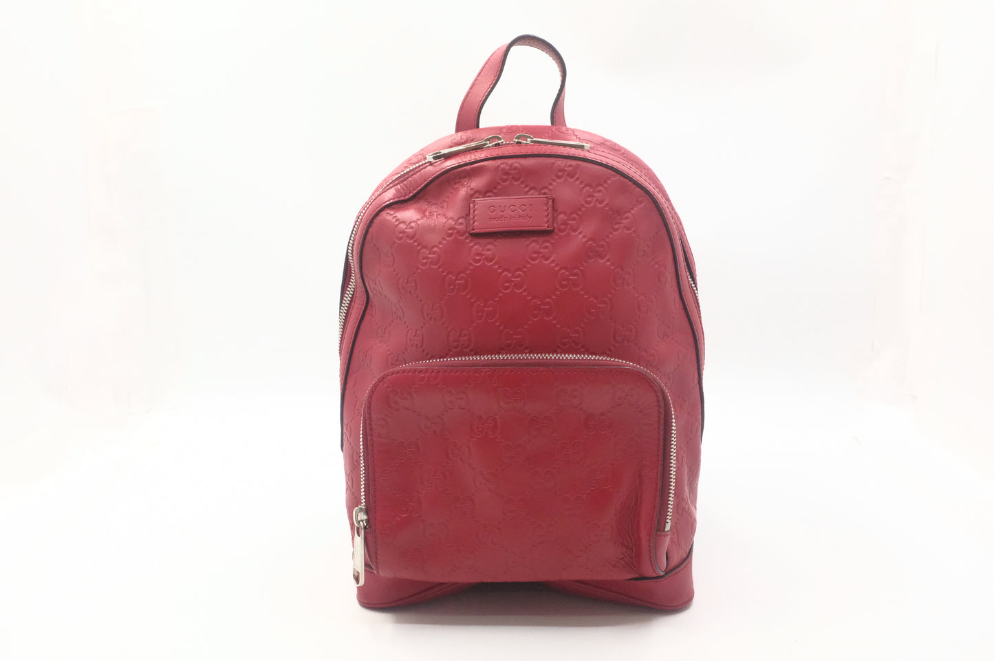 Gucci Backpack in Red Guccissima Leather
