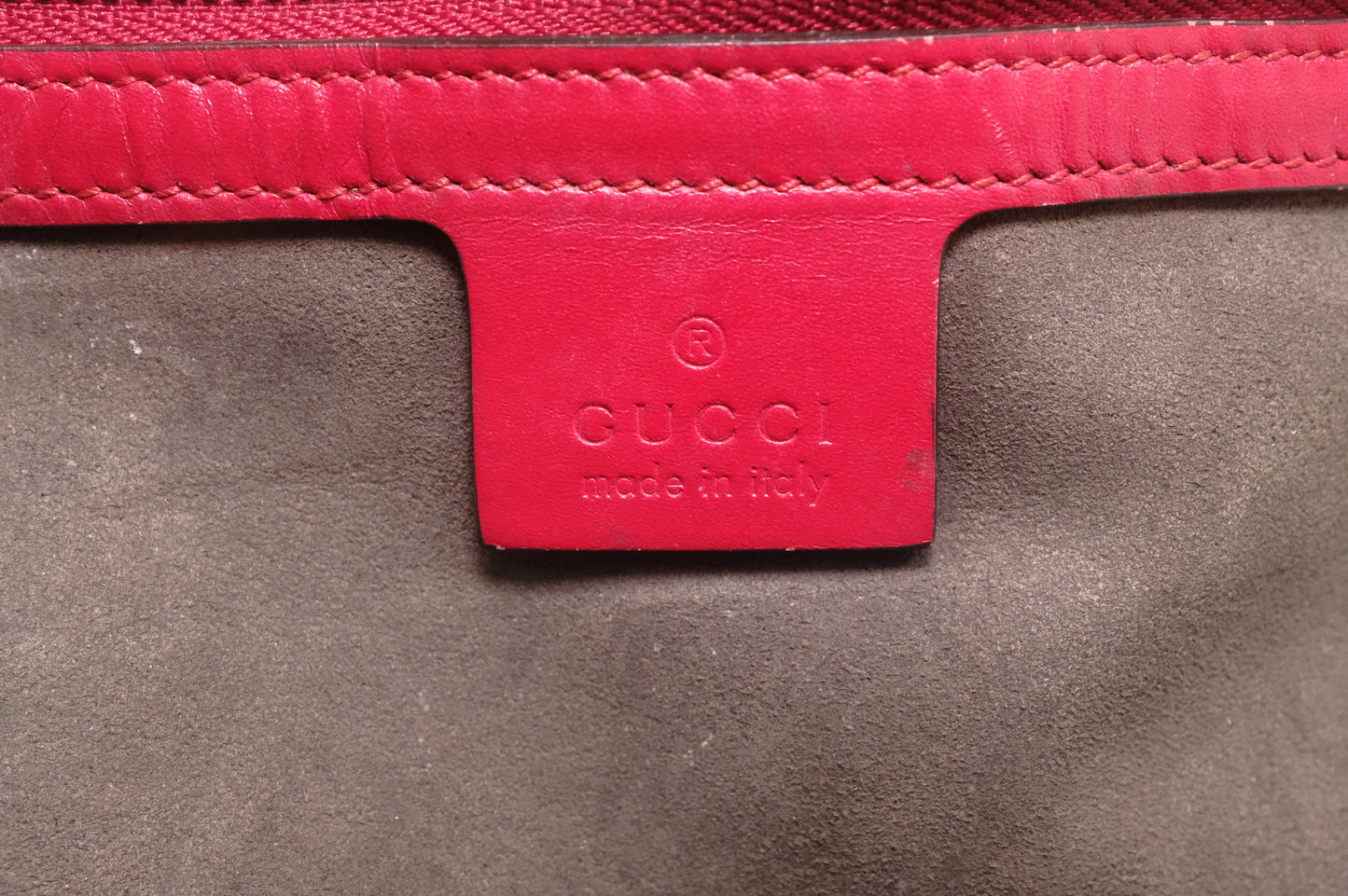 Gucci Backpack in Red Guccissima Leather