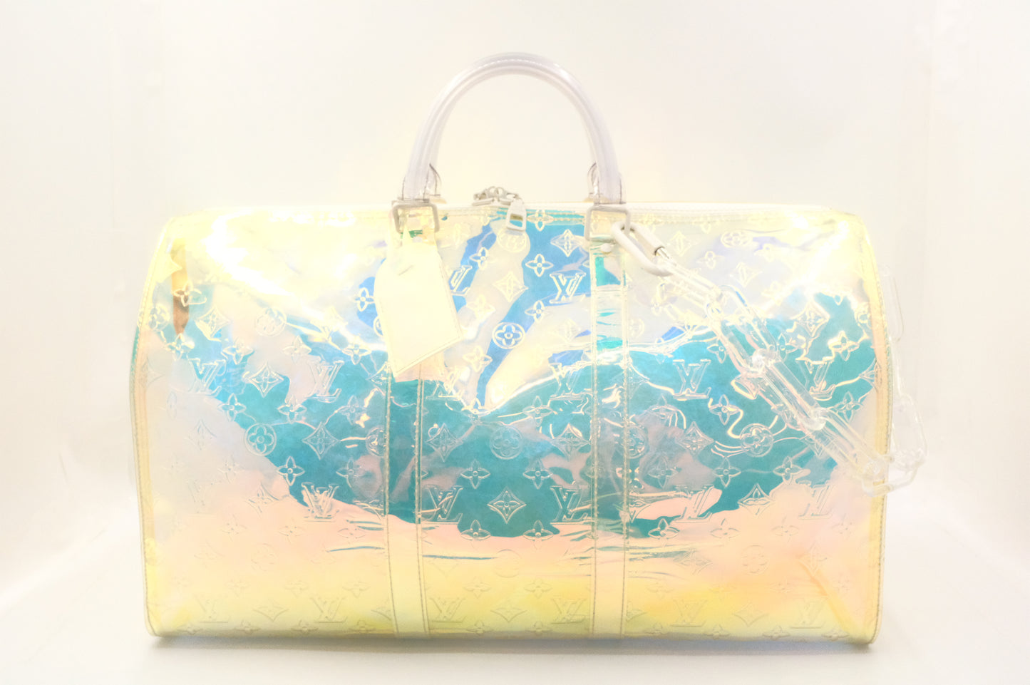 Louis Vuitton Keepall 50 Bandouliere in Prism PVC Monogram Canvas