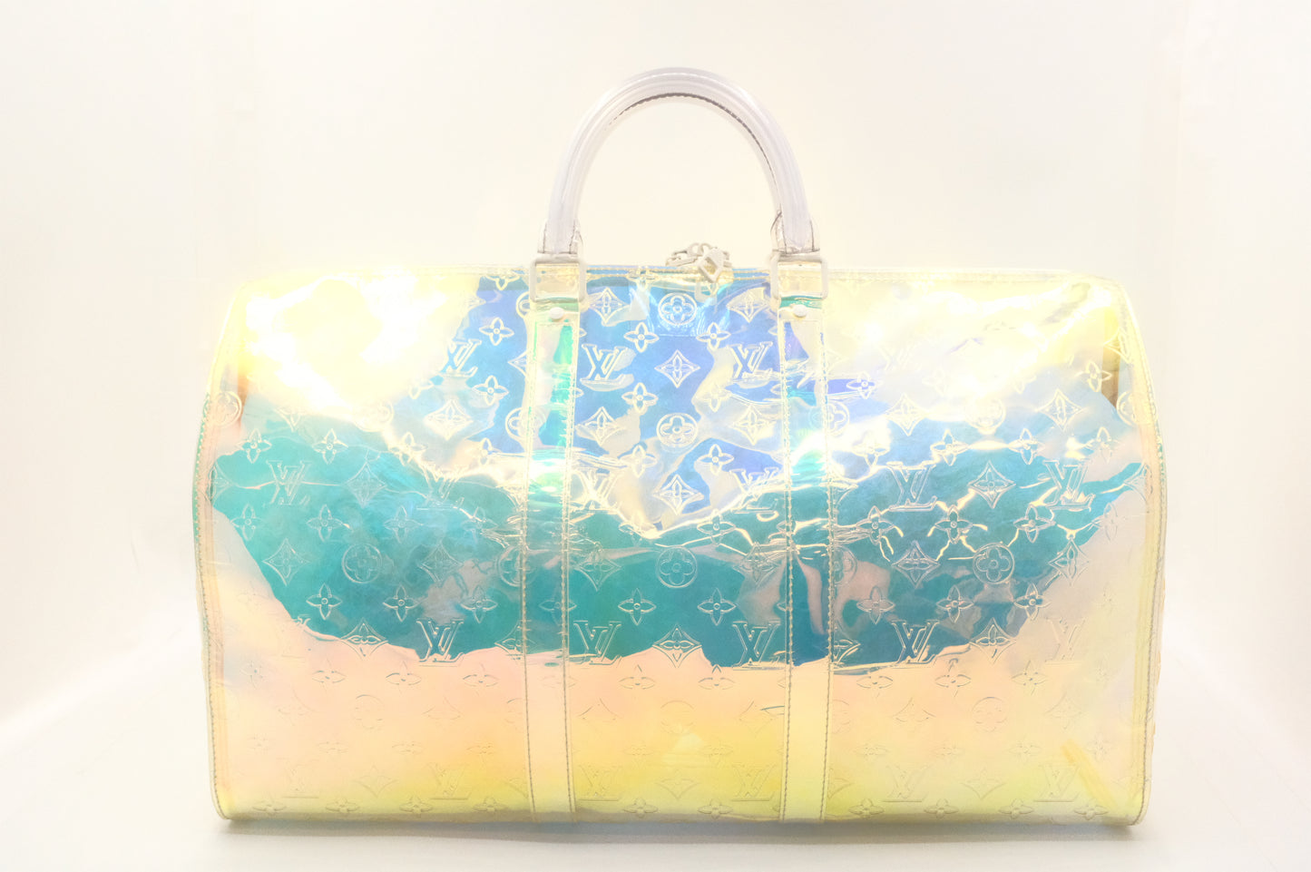 Louis Vuitton Keepall 50 Bandouliere in Prism PVC Monogram Canvas