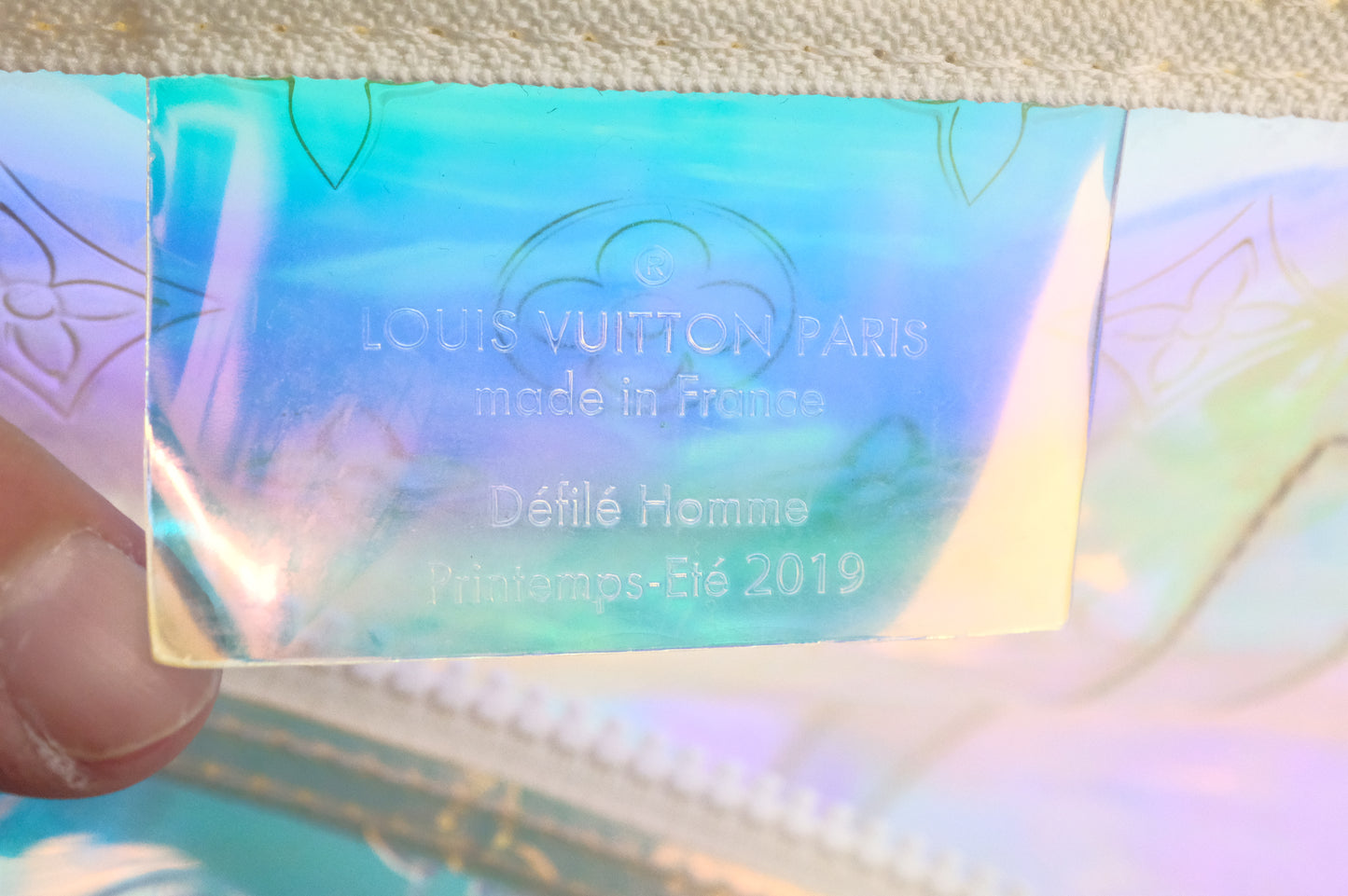Louis Vuitton Keepall 50 Bandouliere in Prism PVC Monogram Canvas
