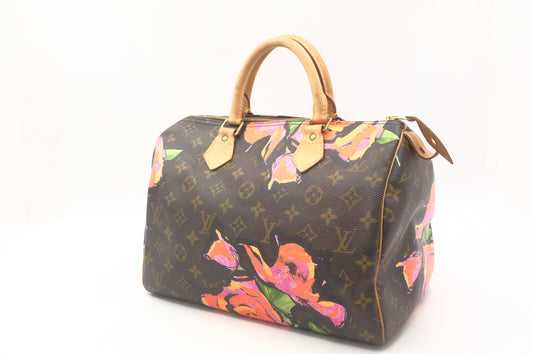 Louis Vuitton x Stephen Sprouse Speedy 30 in Roses Monogram Canvas