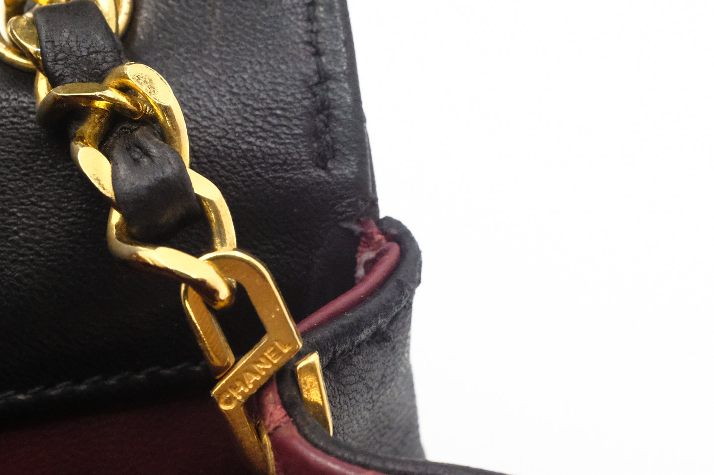 Chanel Small Round Flap in Black Matelassé Leather