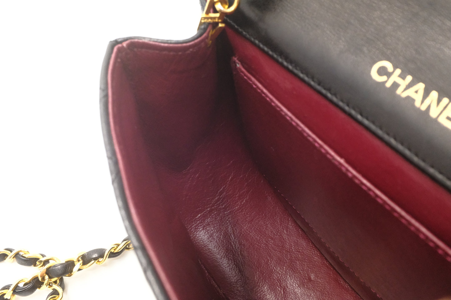 Chanel Small Round Flap in Black Matelassé Leather