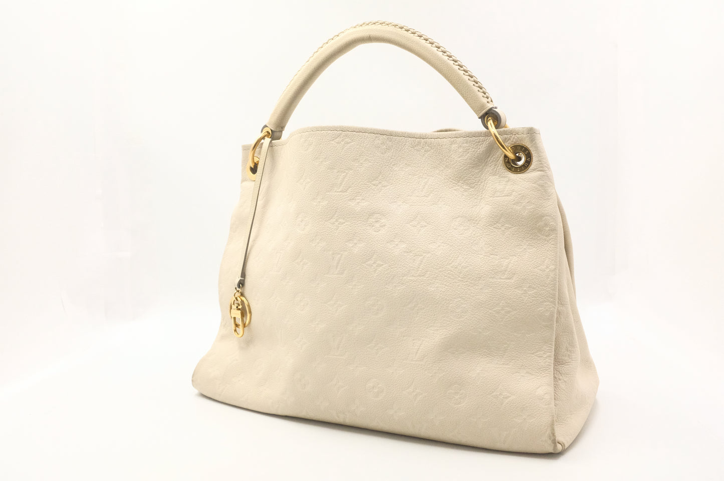 Artsy MM in Neige Empreinte Leather