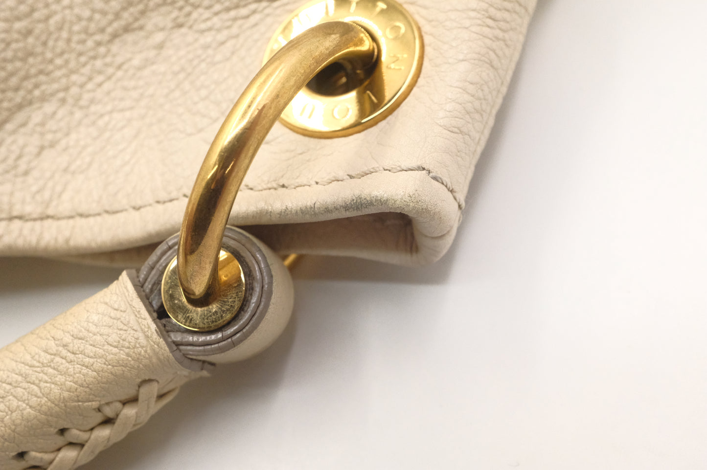 Artsy MM in Neige Empreinte Leather
