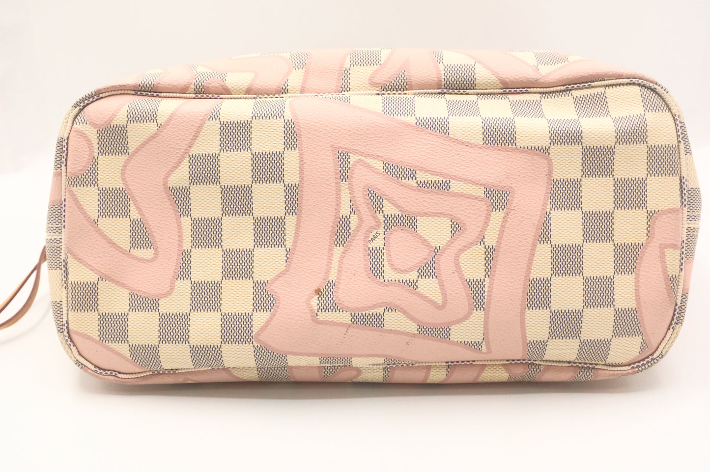 Louis Vuitton Tahitienne Neverfull MM in Damier Azur with Rose Ballerine Canvas
