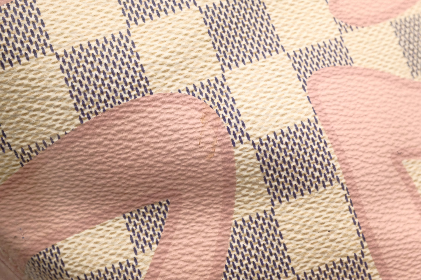 Louis Vuitton Tahitienne Neverfull MM in Damier Azur with Rose Ballerine Canvas