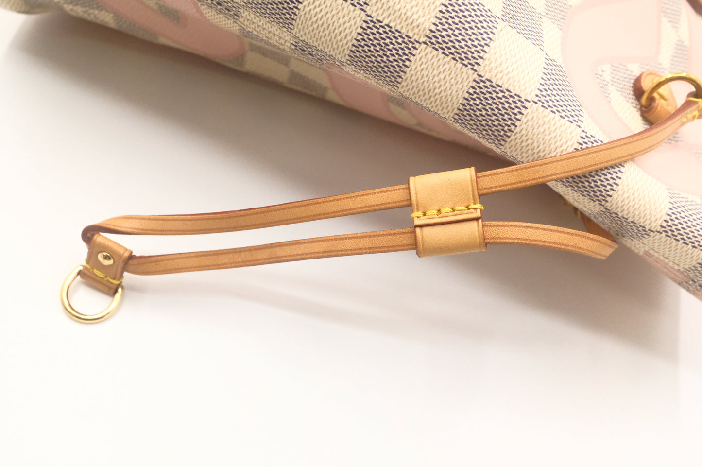 Louis Vuitton Tahitienne Neverfull MM in Damier Azur with Rose Ballerine Canvas