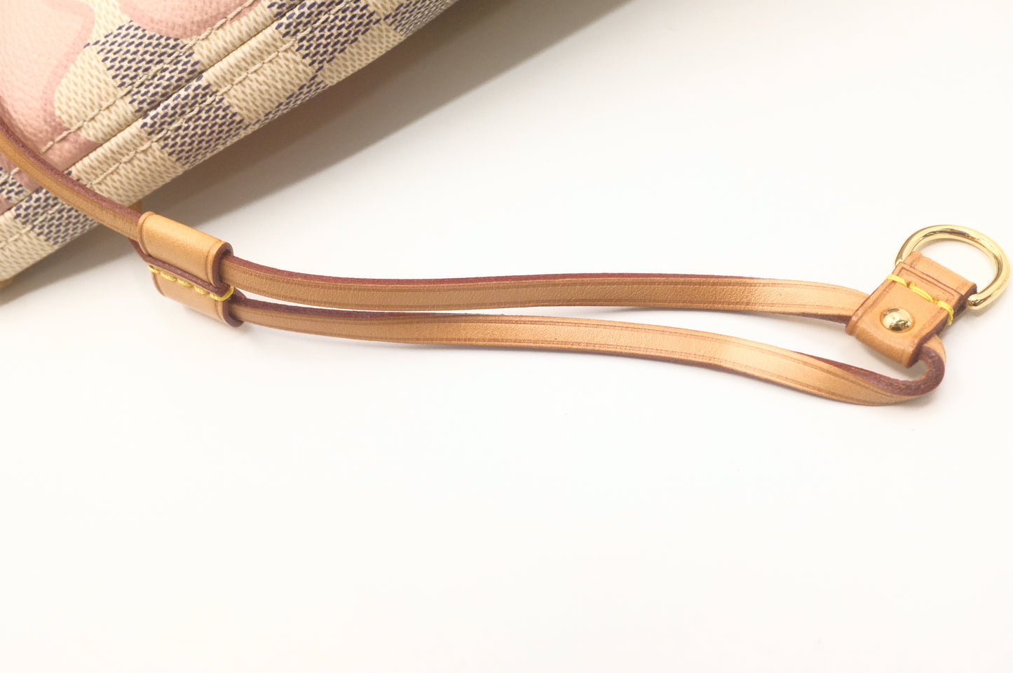 Louis Vuitton Tahitienne Neverfull MM in Damier Azur with Rose Ballerine Canvas
