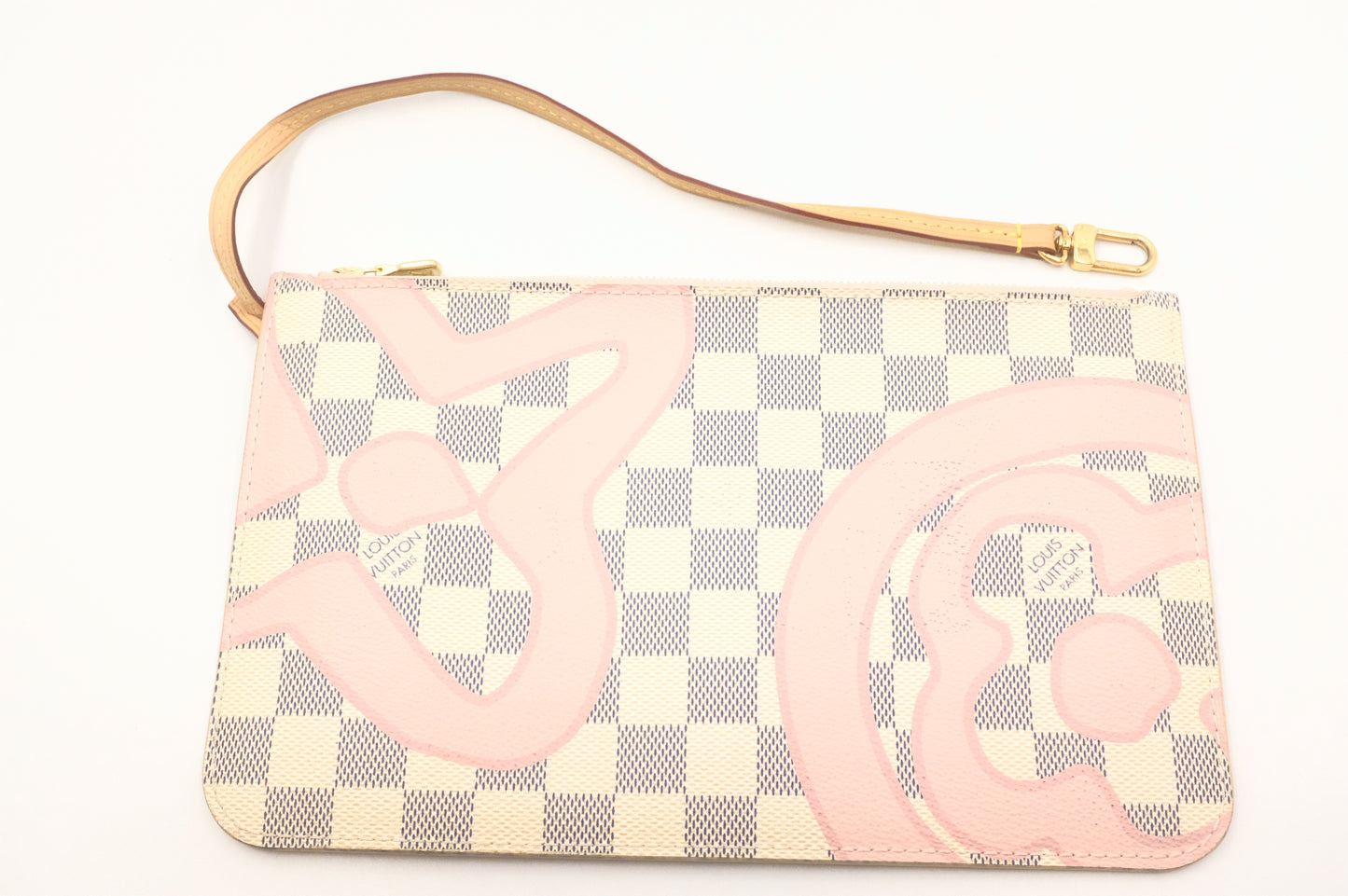Louis Vuitton Tahitienne Neverfull MM in Damier Azur with Rose Ballerine Canvas