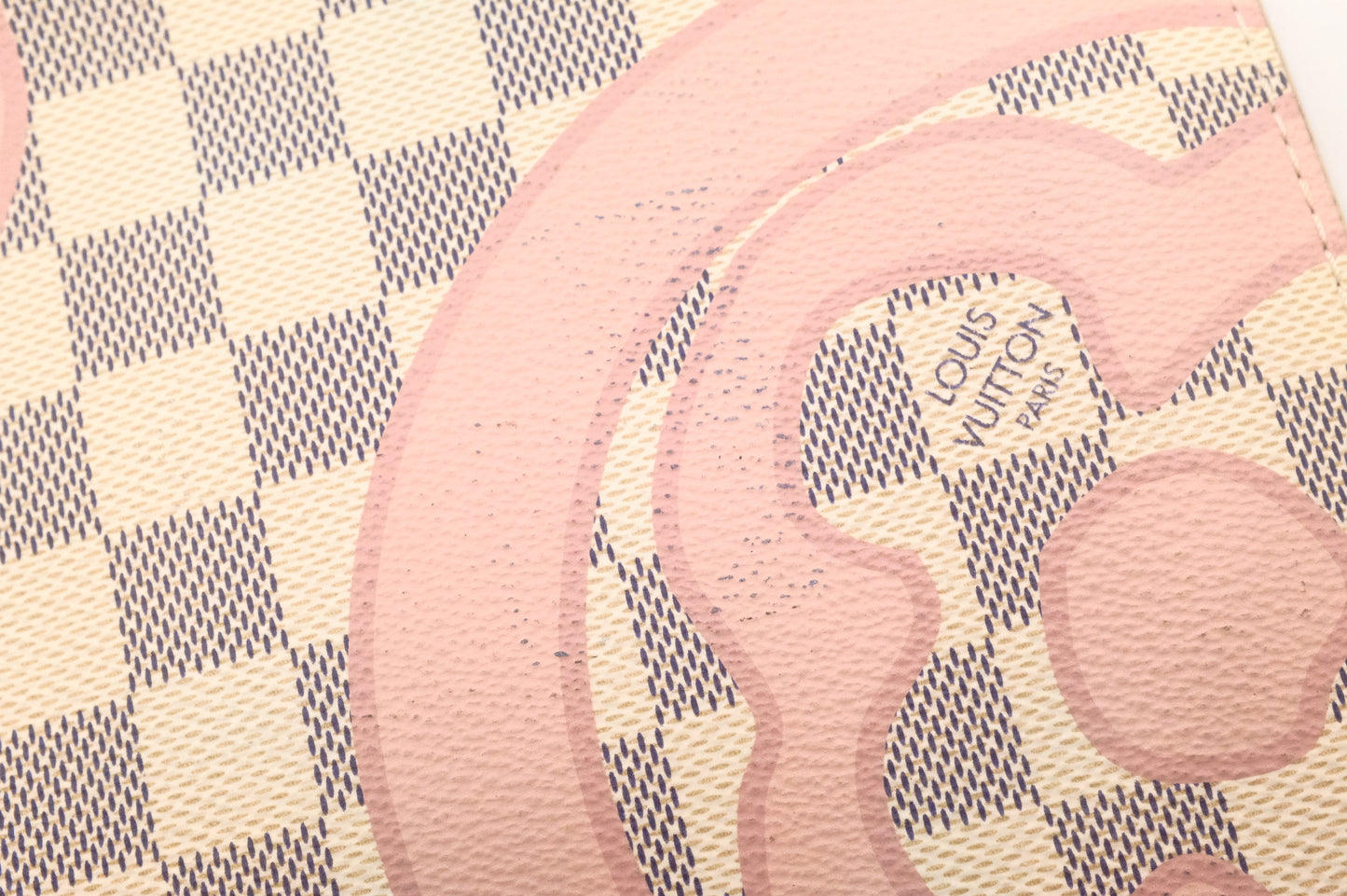 Louis Vuitton Tahitienne Neverfull MM in Damier Azur with Rose Ballerine Canvas