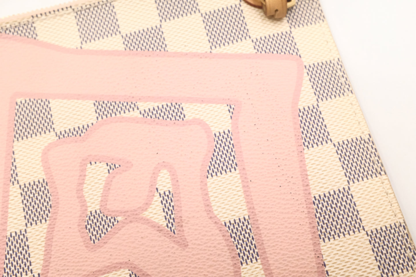 Louis Vuitton Tahitienne Neverfull MM in Damier Azur with Rose Ballerine Canvas