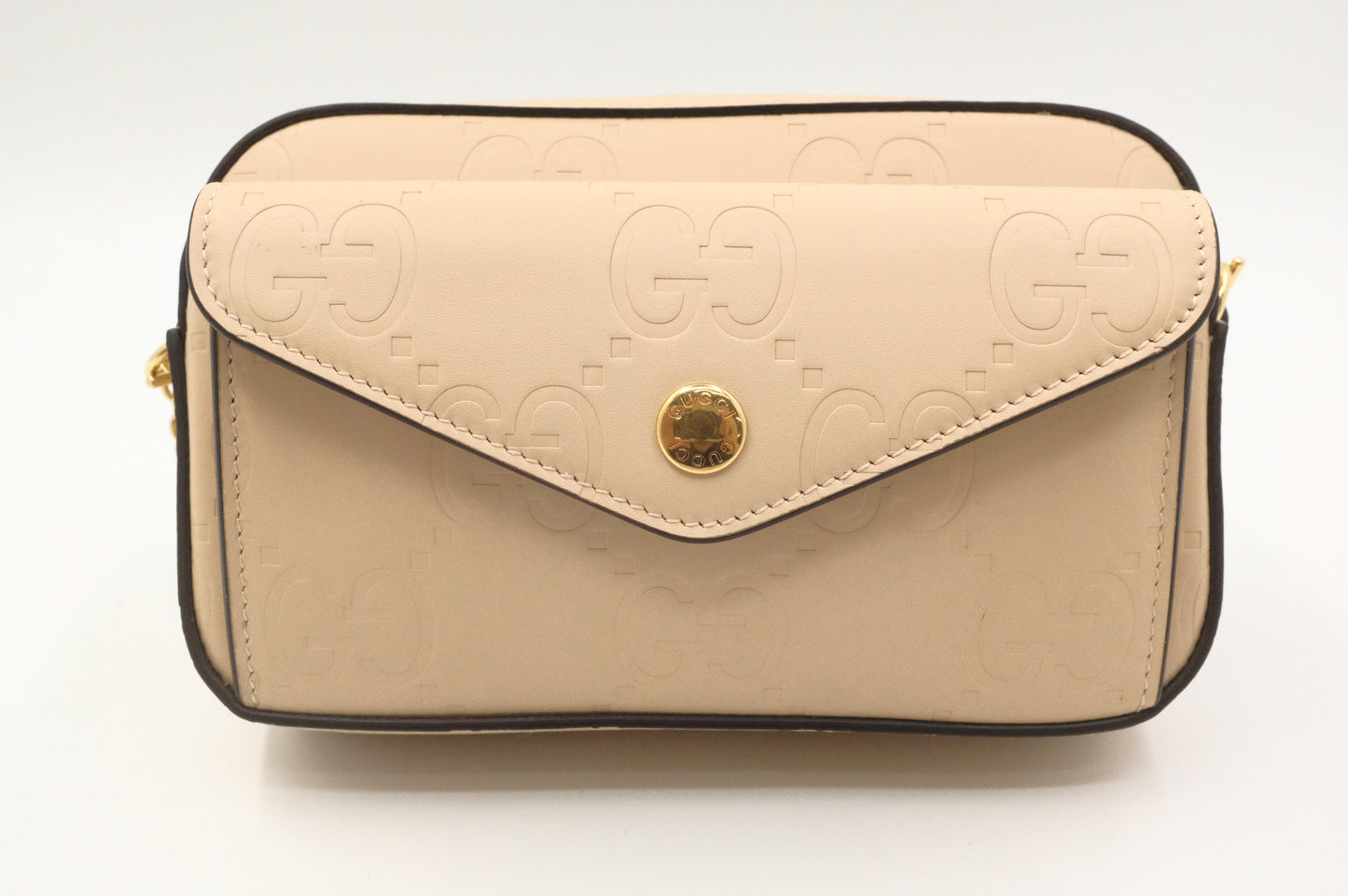 Gucci Mini Shoulder Bag in Ivory Leather