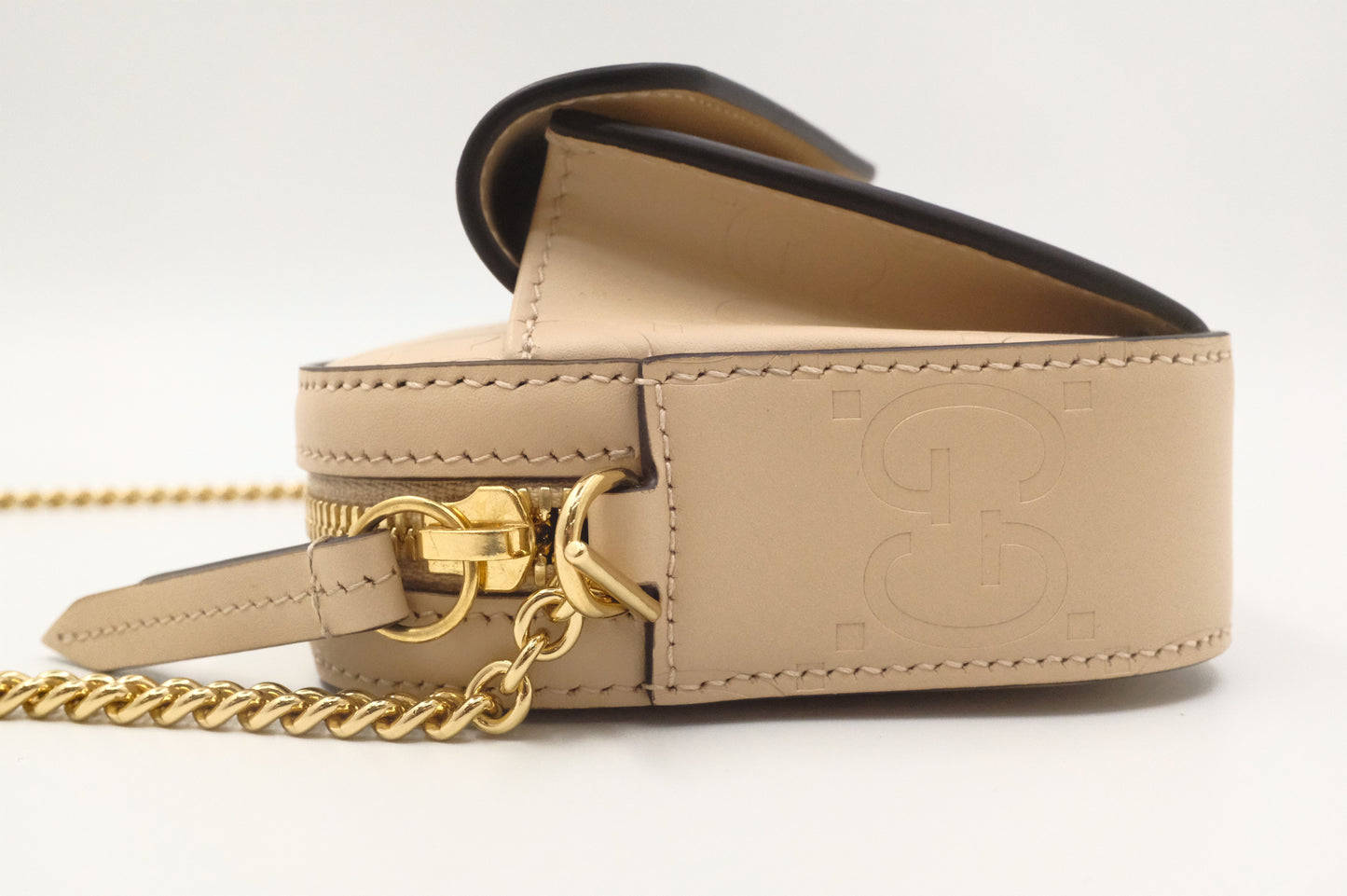 Gucci Mini Shoulder Bag in Ivory Leather