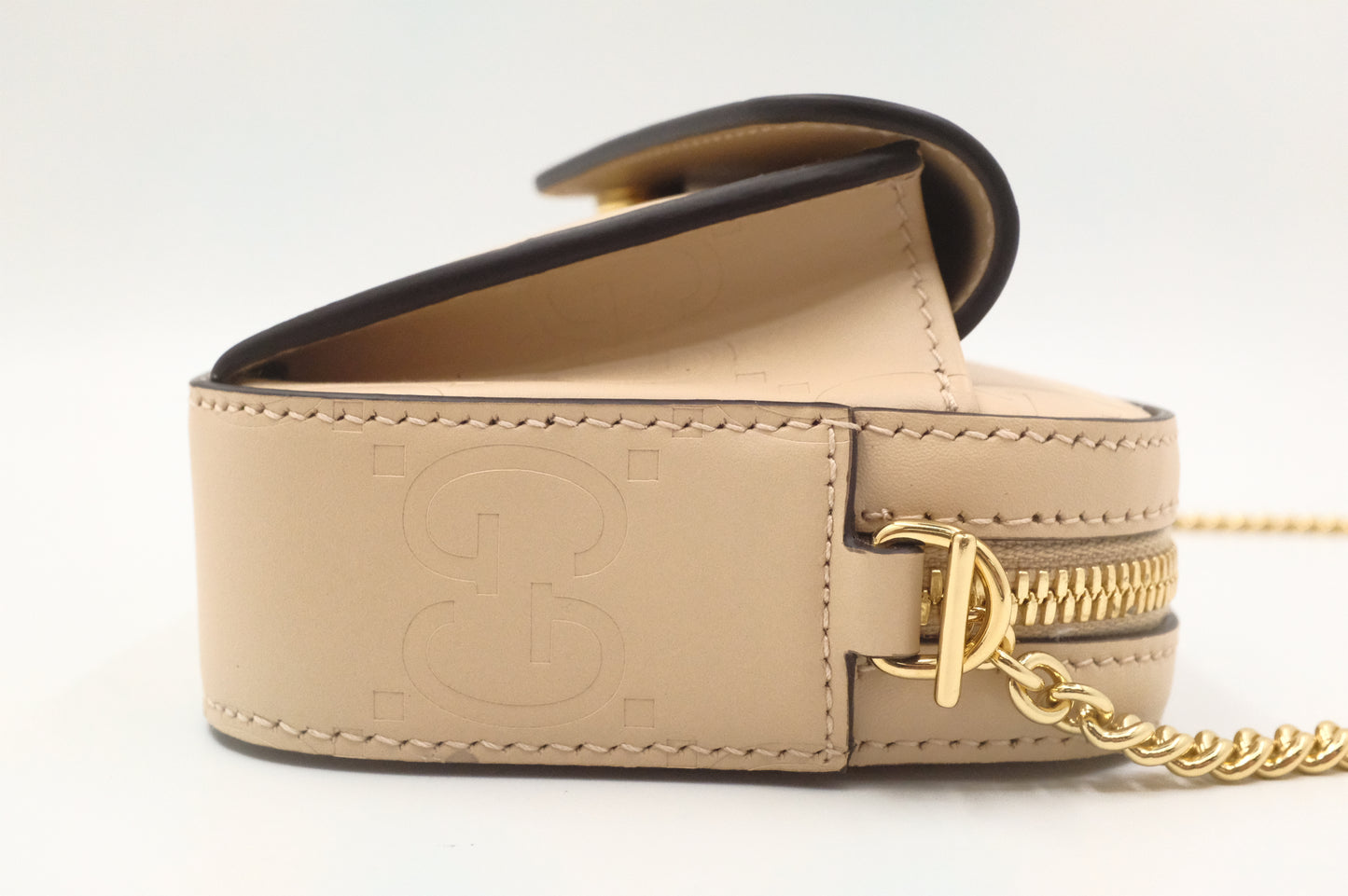 Gucci Mini Shoulder Bag in Ivory Leather