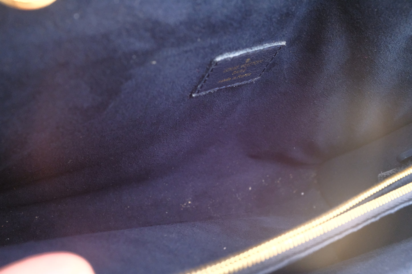 Louis Vuitton Victoire in Monogram Canvas & Blue Leather