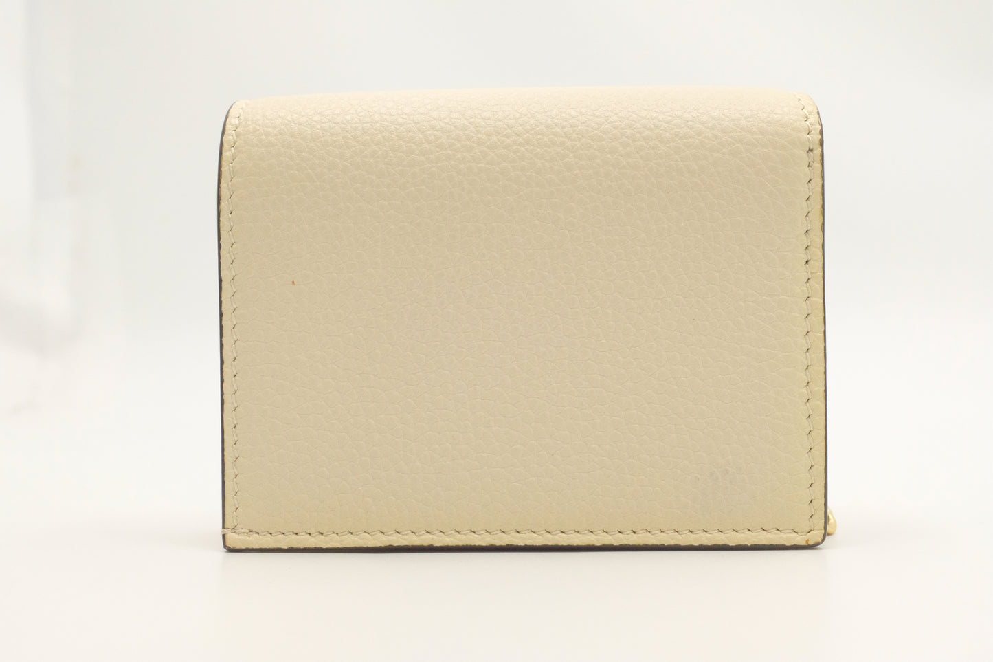 Gucci Zumi Chain Wallet in Cream Leather