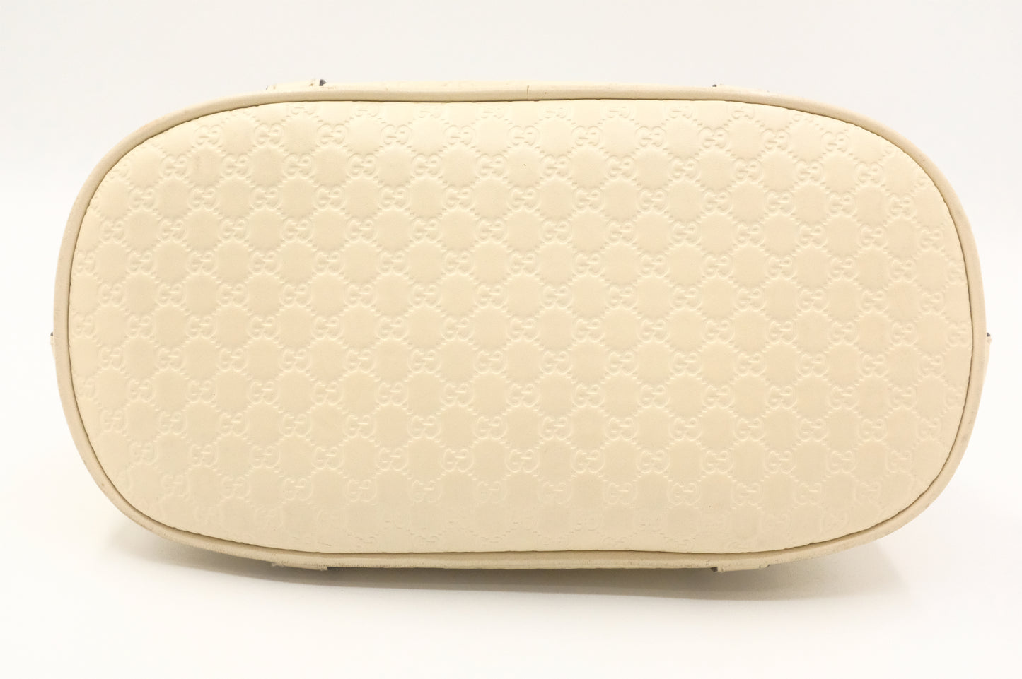 Gucci Mini Dome Shoulder Bag in White Micro Guccissima Leather