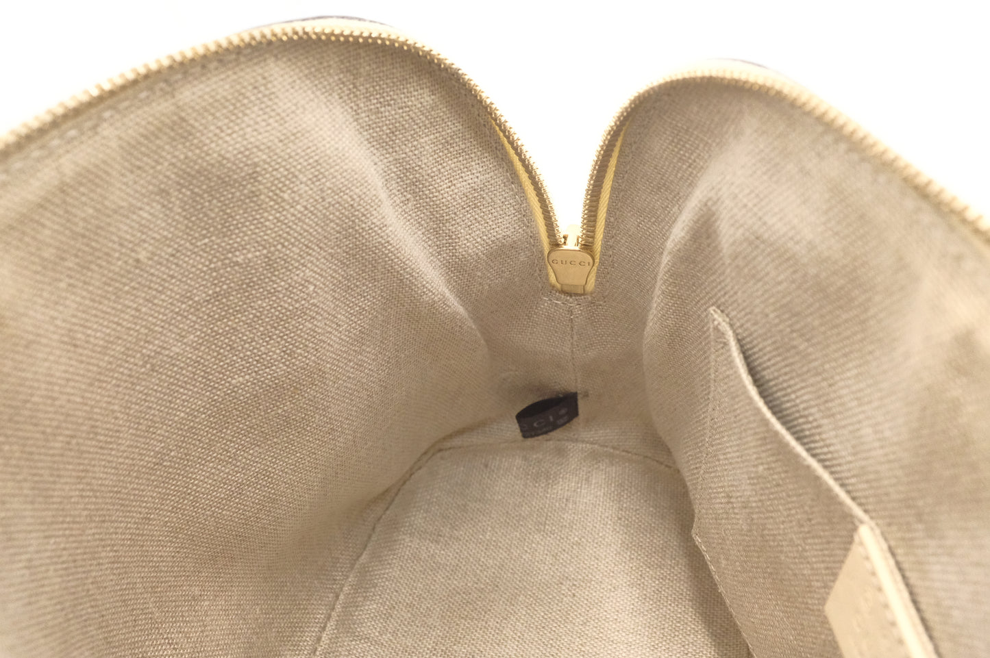 Gucci Mini Dome Shoulder Bag in White Micro Guccissima Leather