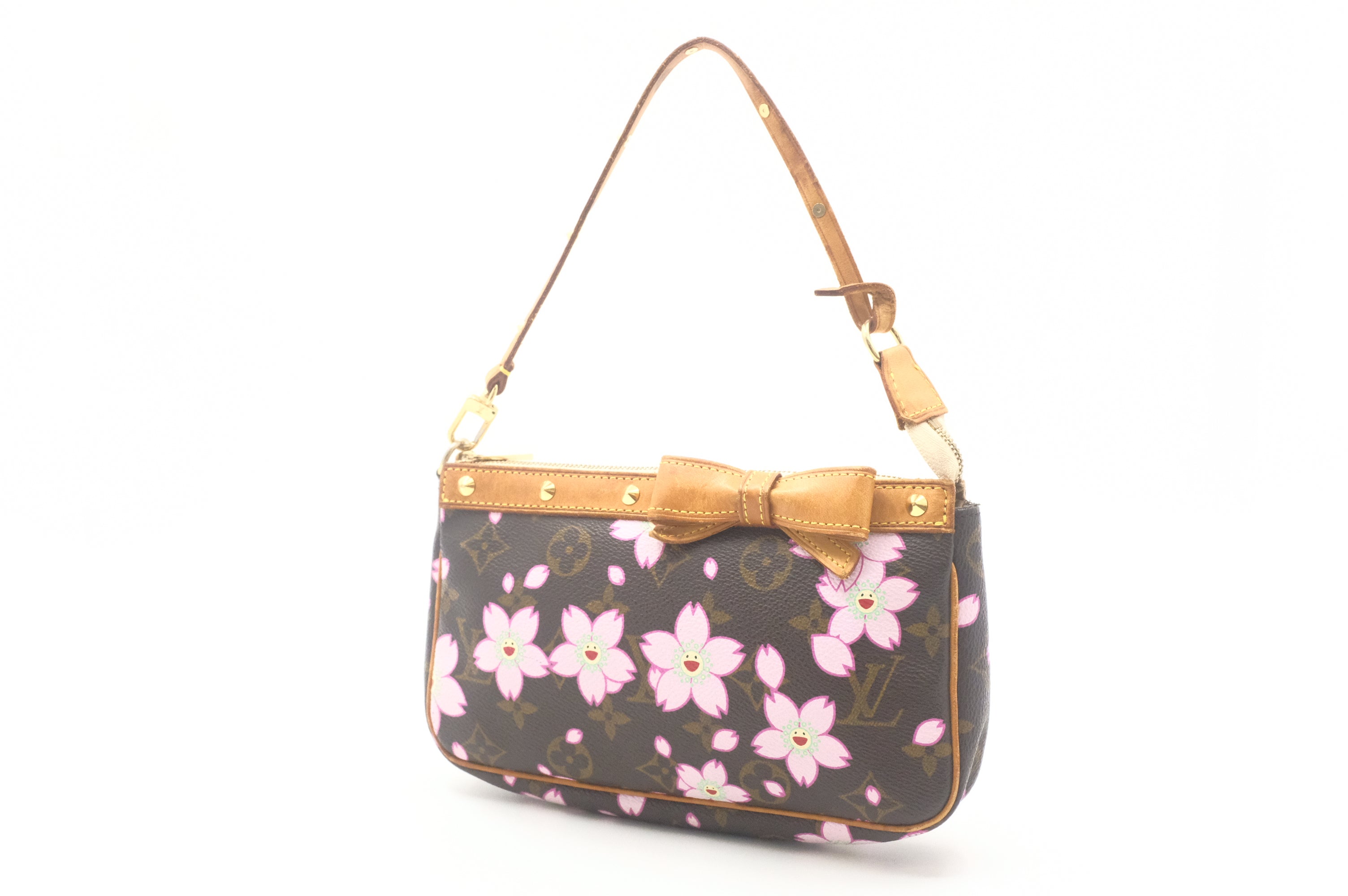 Louis Vuitton x Takashi Murakami Pochette Accessoires in Cherry