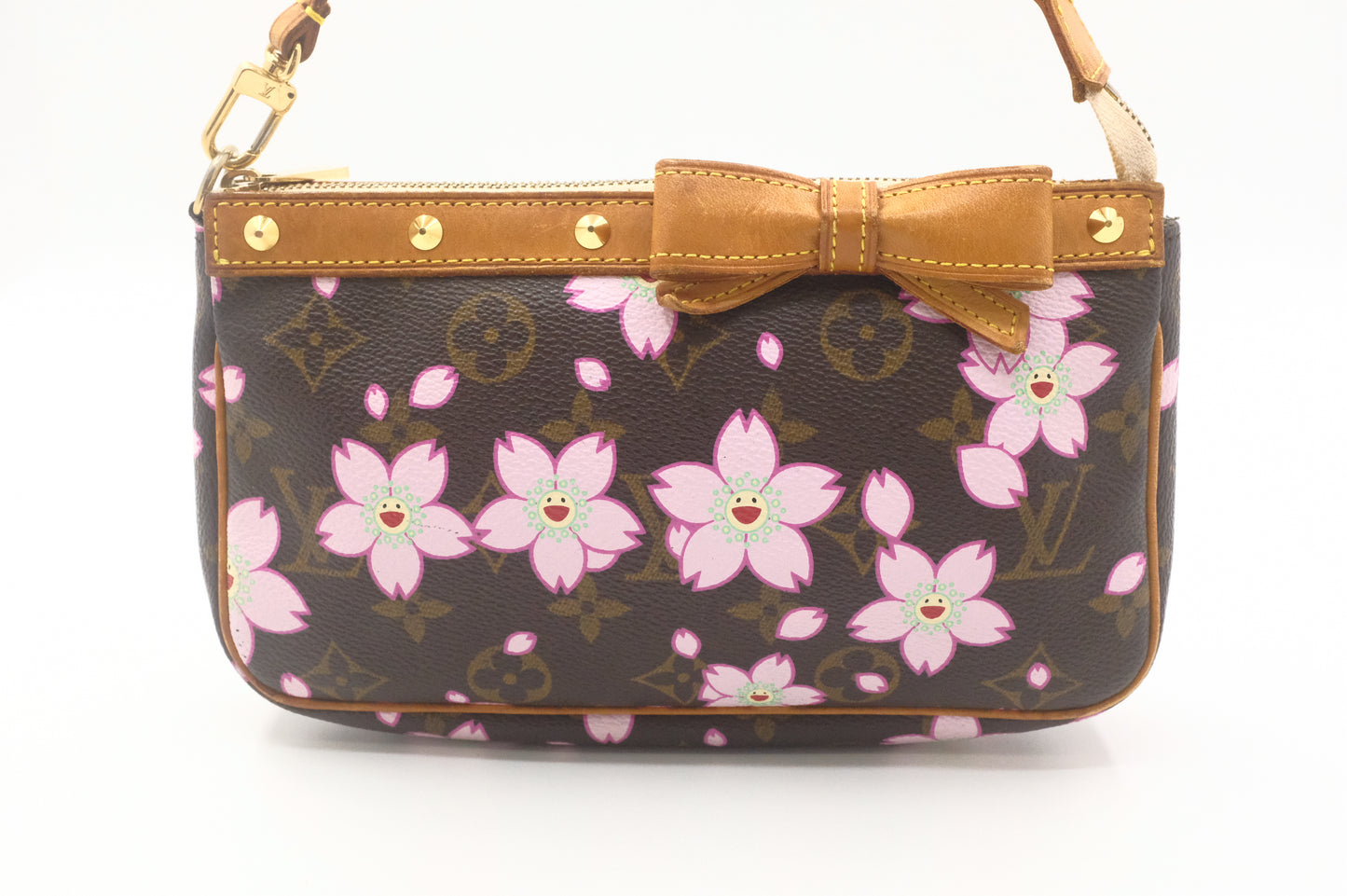 Louis Vuitton x Takashi Murakami Pochette Accessoires in Cherry Blossom Monogram Canvas