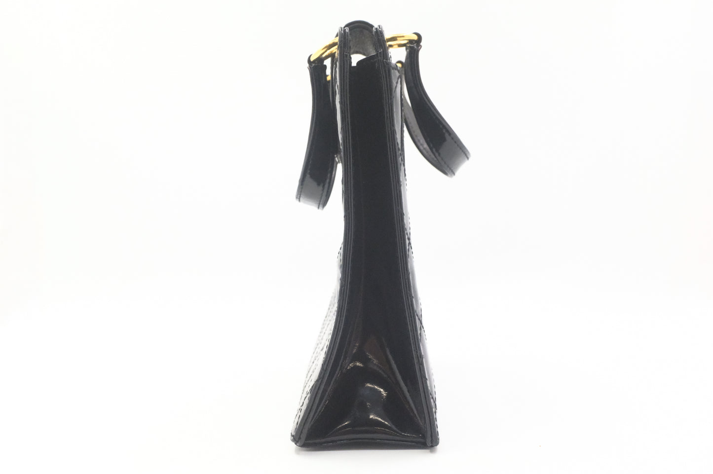 Chanel Handbag in Black Matelasse Patent Leather