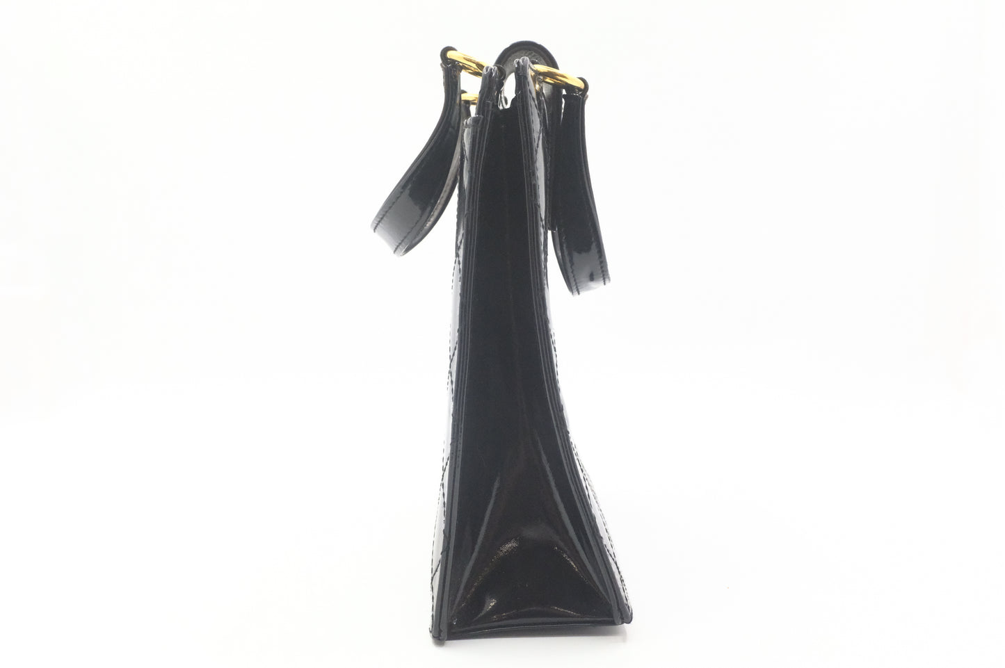 Chanel Handbag in Black Matelasse Patent Leather