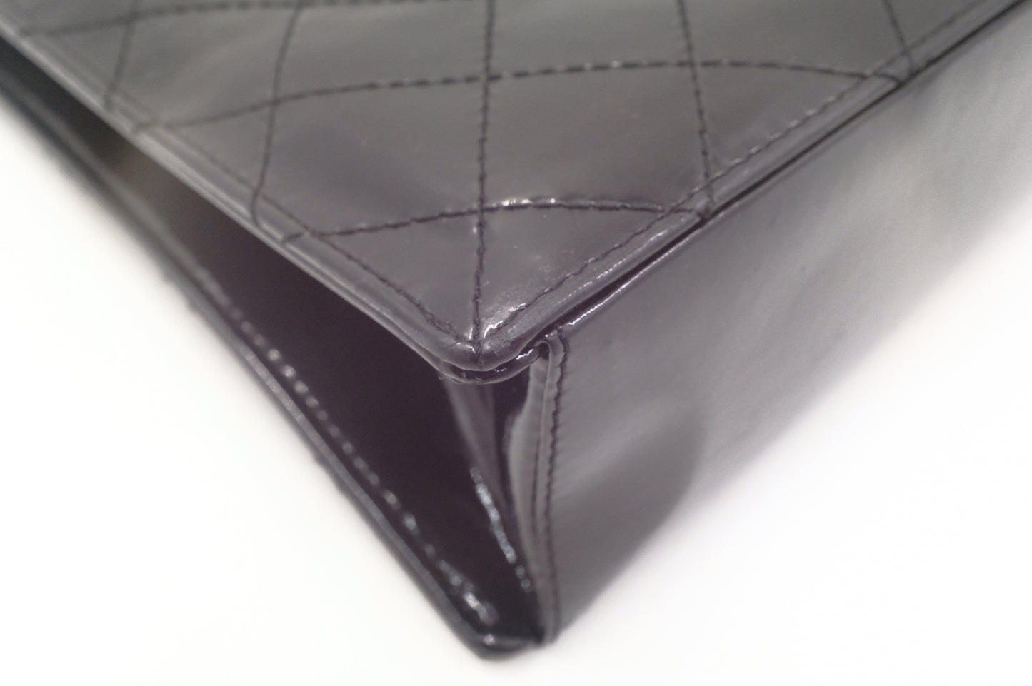 Chanel Handbag in Black Matelasse Patent Leather