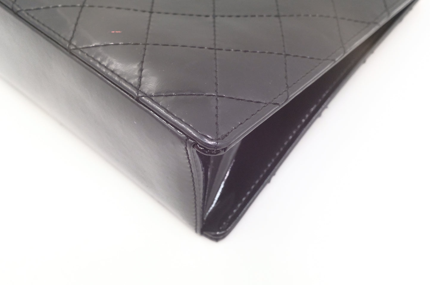 Chanel Handbag in Black Matelasse Patent Leather
