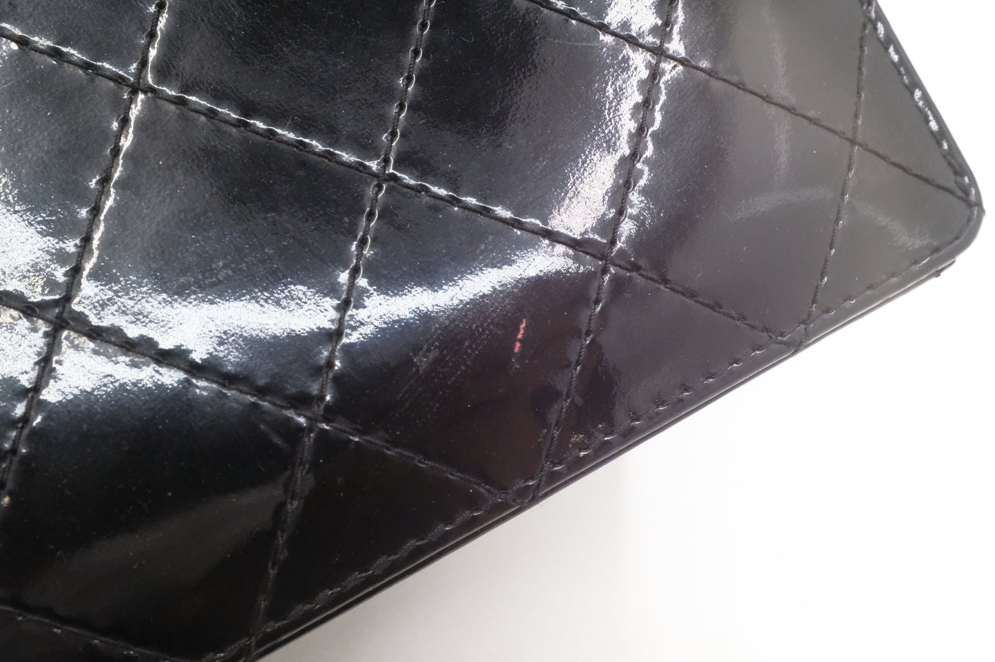 Chanel Handbag in Black Matelasse Patent Leather