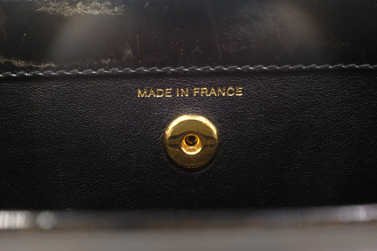 Chanel Handbag in Black Matelasse Patent Leather