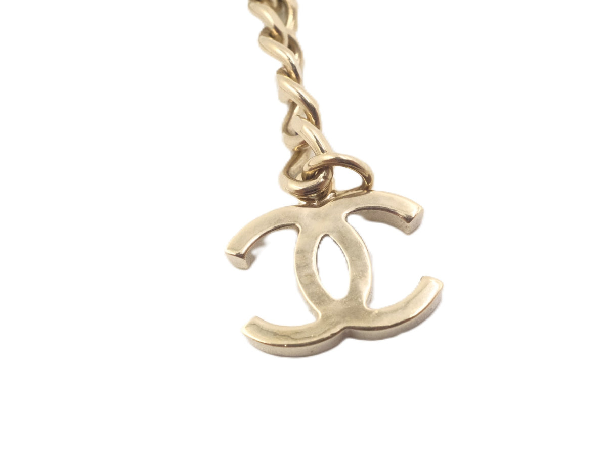 Chanel Heart Mirror Box Necklace in Tweed and Enamel