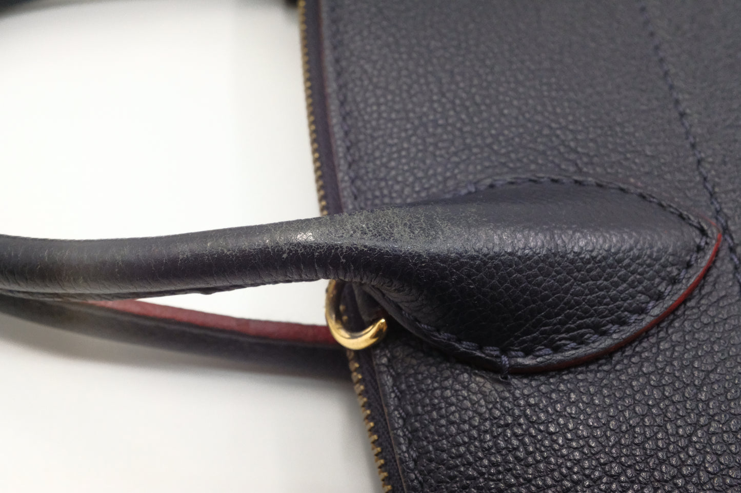 Louis Vuitton Pont Neuf in Navy Blue Empreinte Leather