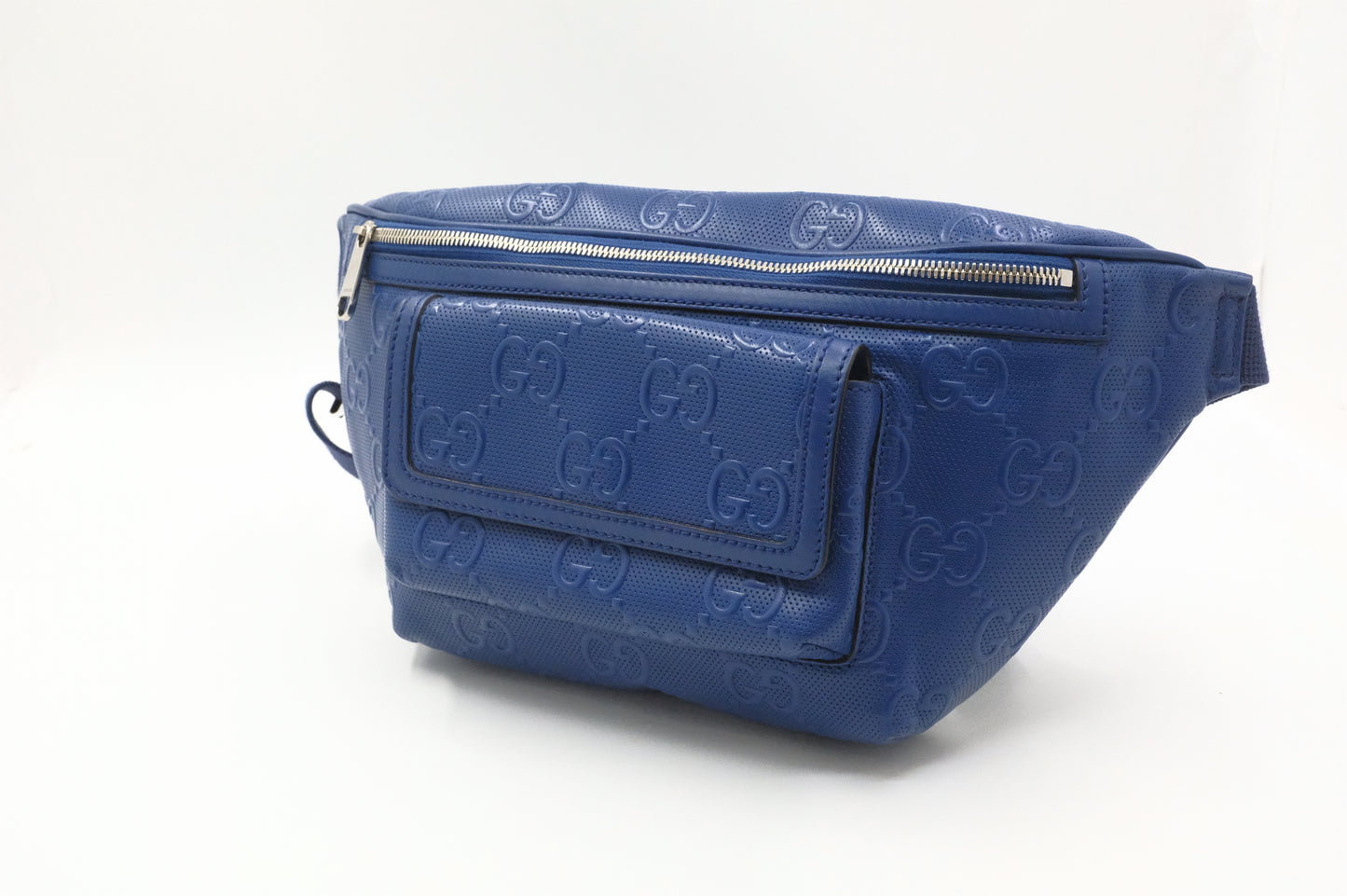 Gucci Belt Bag in Blue GG Leather