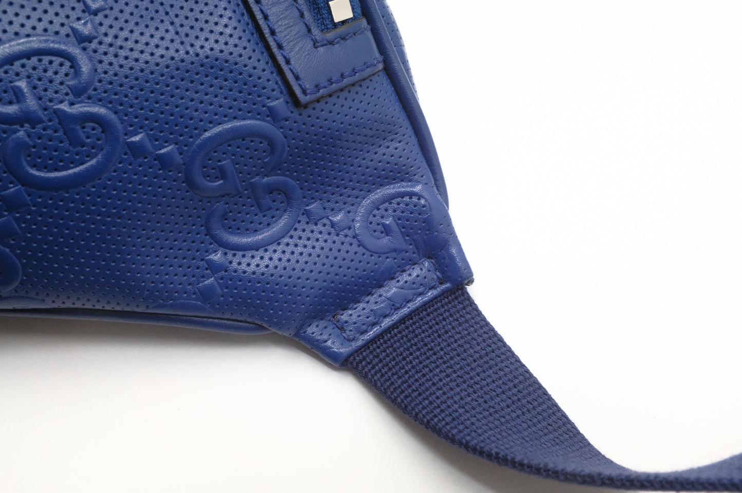 Gucci Belt Bag in Blue GG Leather