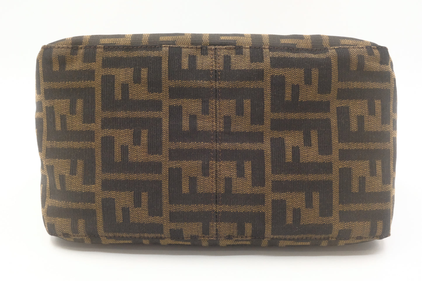 Fendi Double Flap Baguette in Zucca Canvas