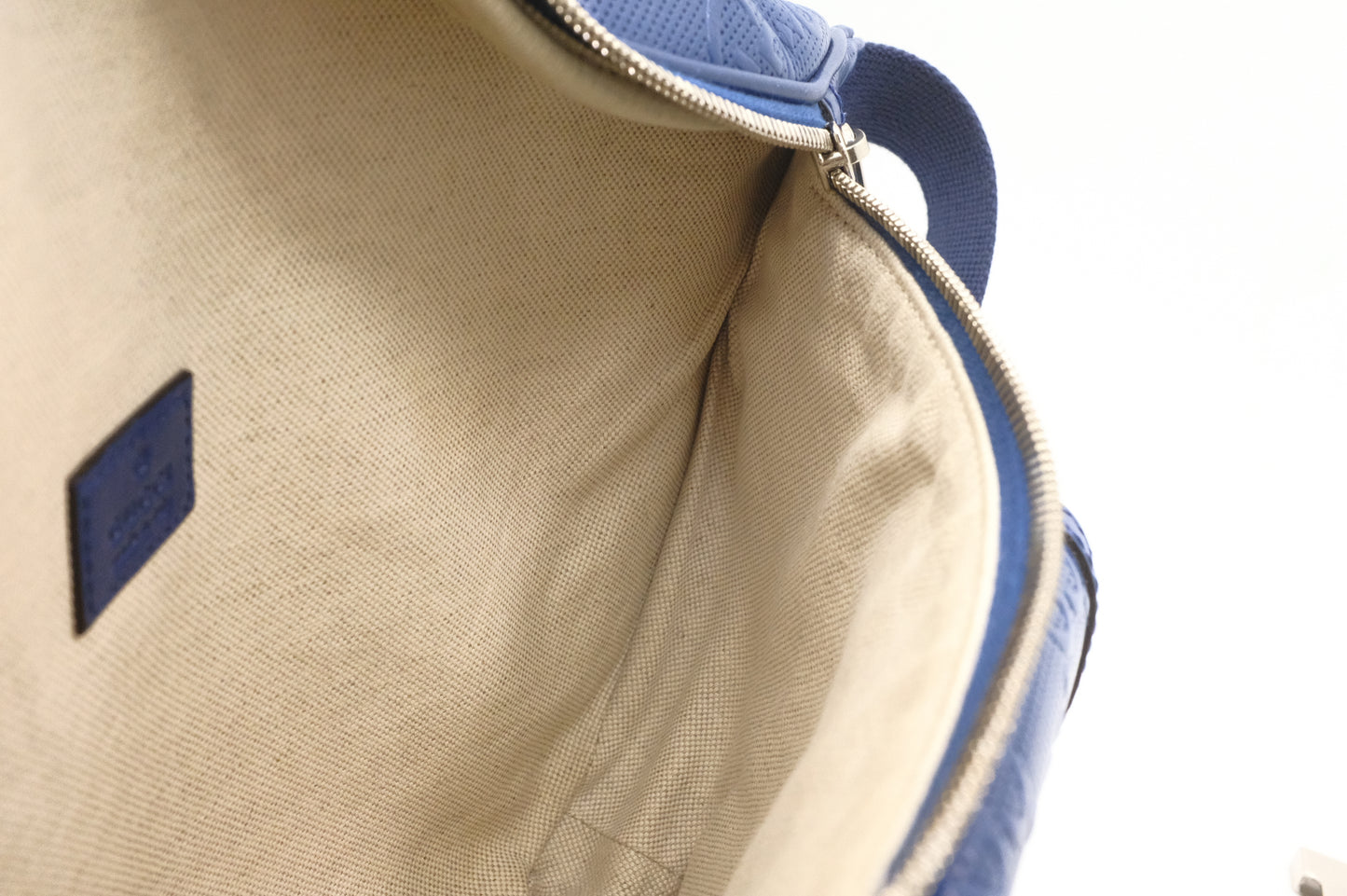 Gucci Belt Bag in Blue GG Leather