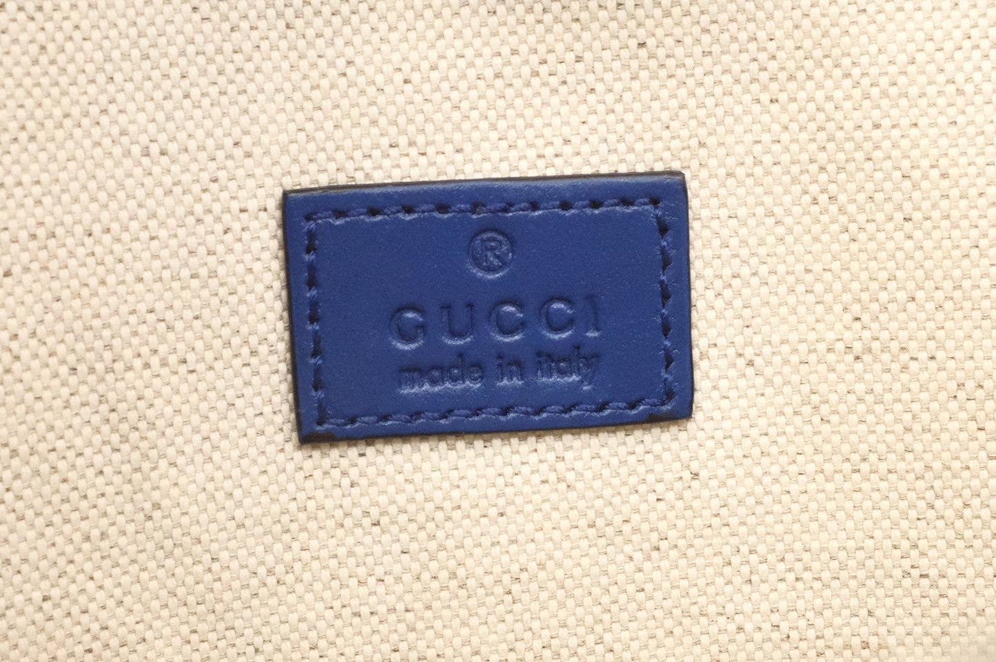 Gucci Belt Bag in Blue GG Leather